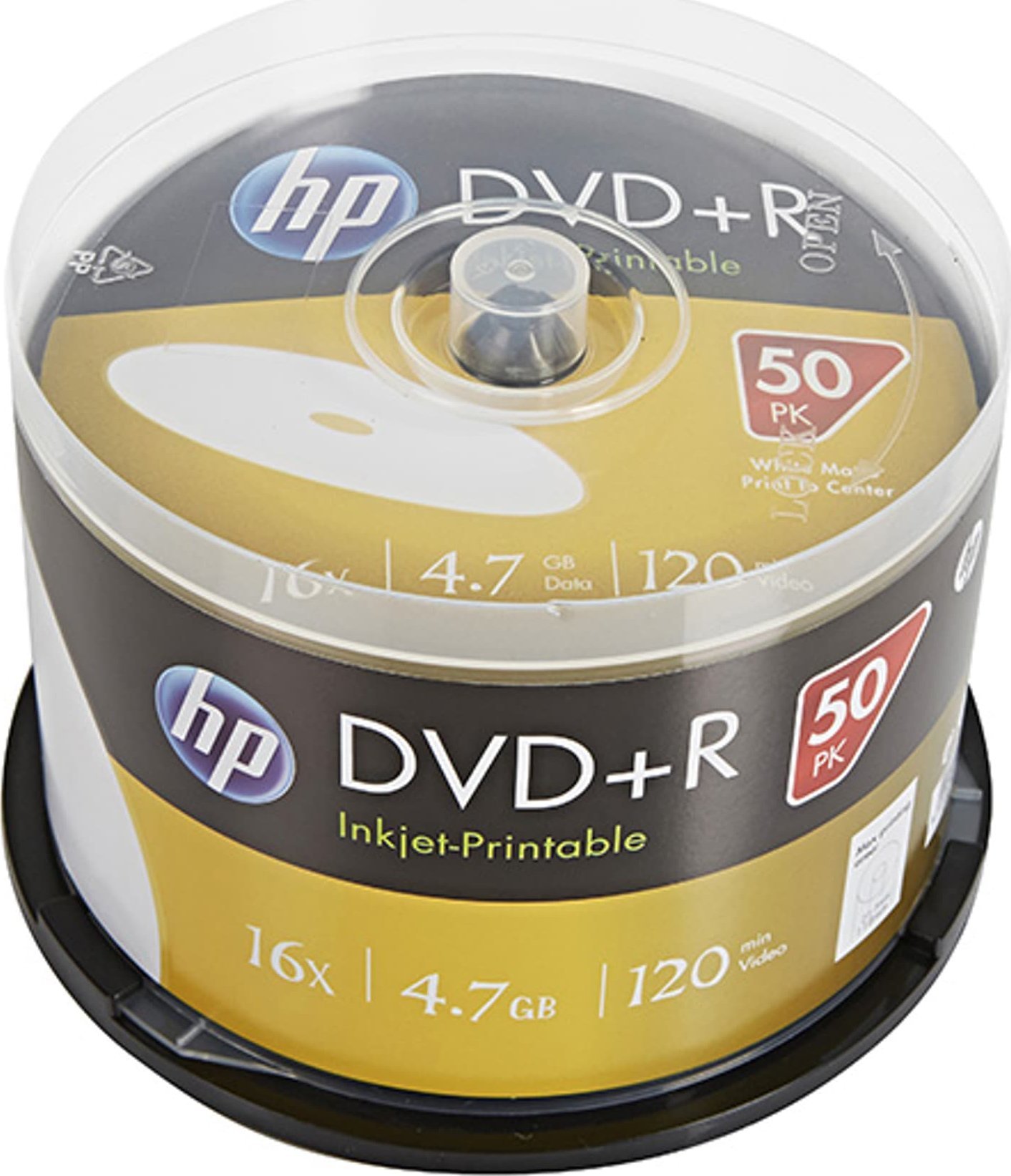 HP HP DVD+R | 4.7GB | x16 | szpindel 50 | 12cm | do archiwizacji danych