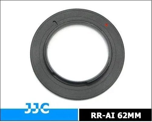 Freepower Pierścień odwrotnego mocowania Nikon F na 62 mm