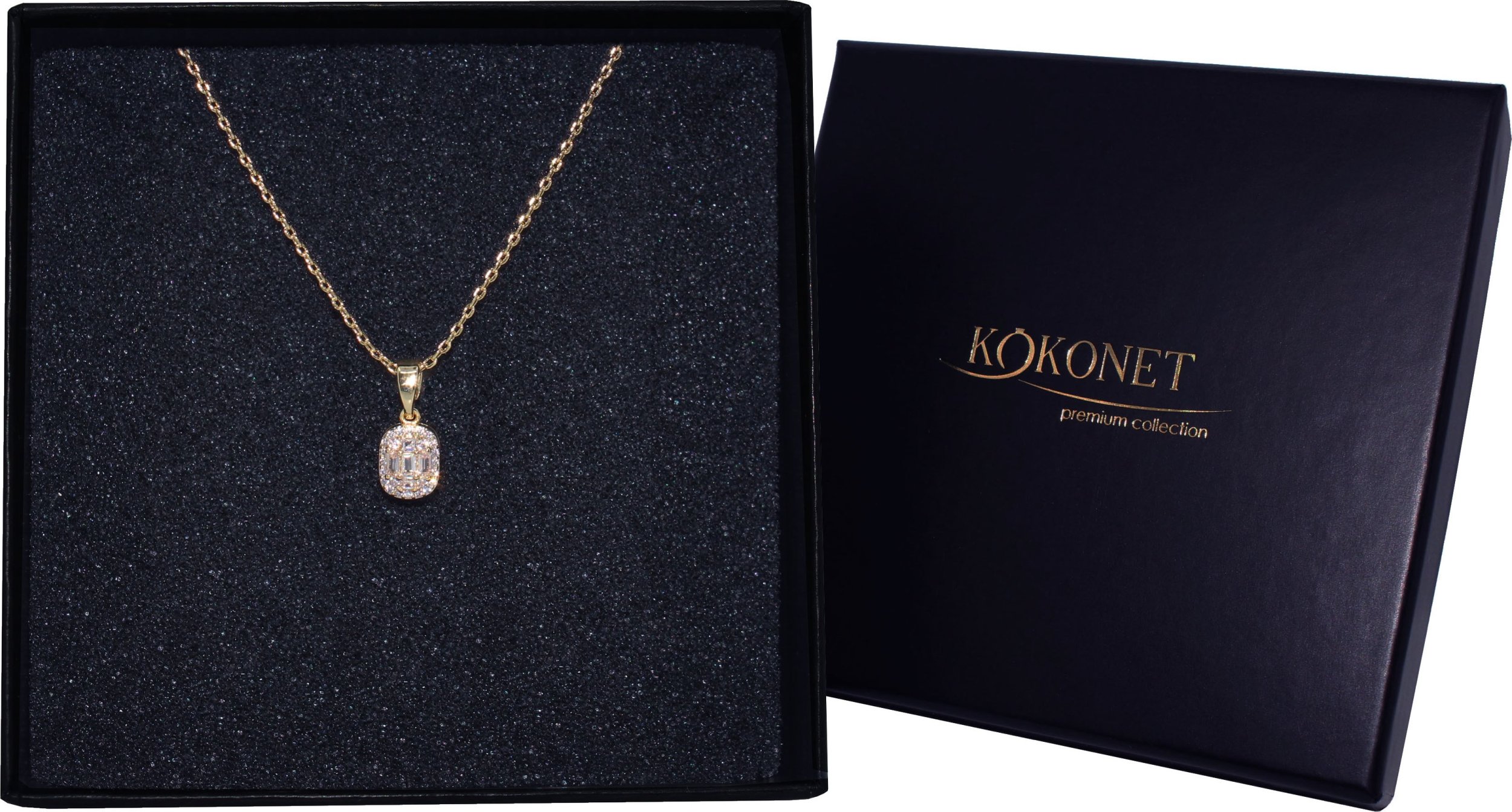 KOKONET Złoty naszyjnik delikatny drobny skromny ślubny minimalistyczny damski