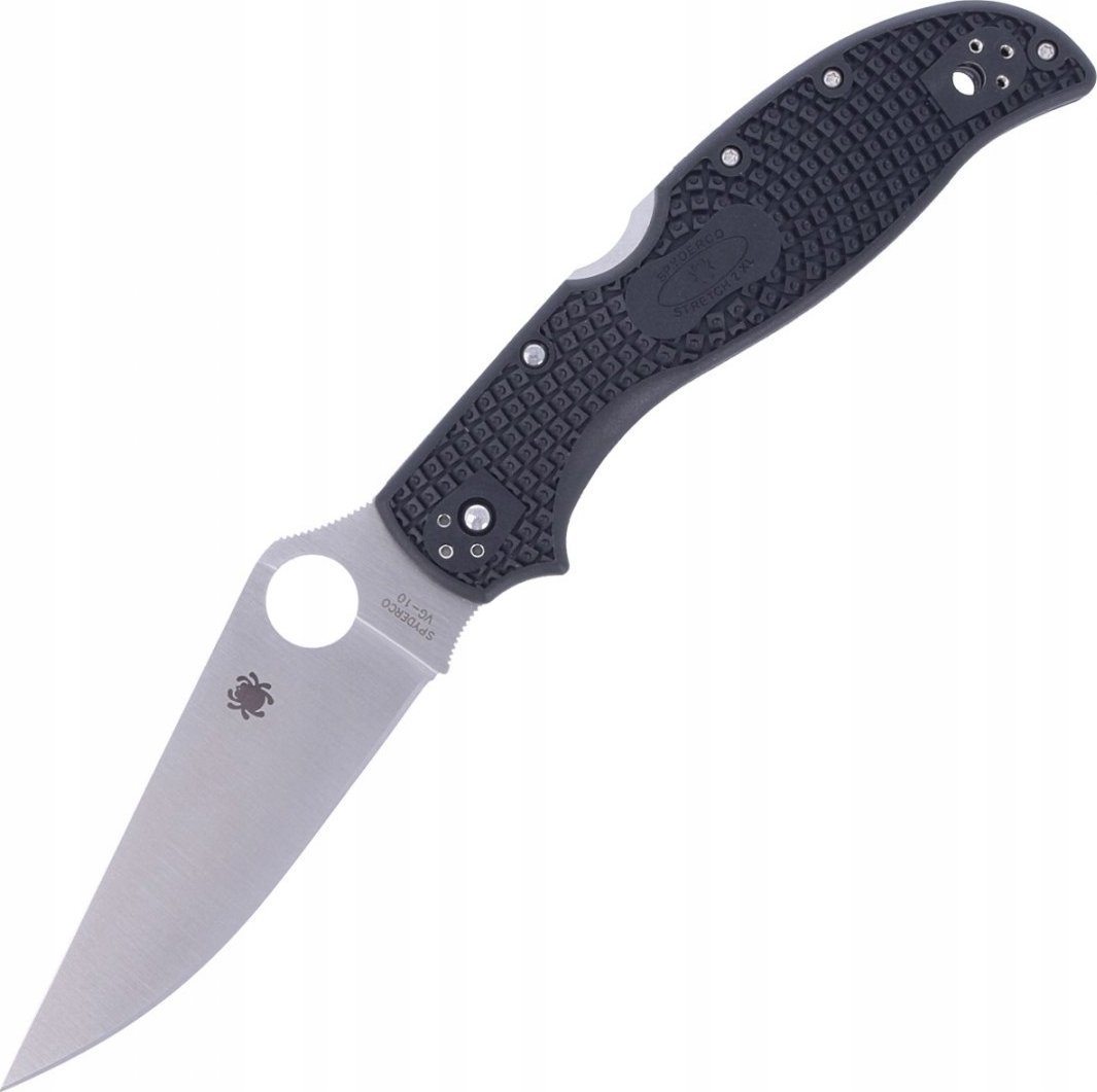 Spyderco Nóż składany Spyderco Stretch 2 XL Lightweight FRN Black, Plain VG-10 (C258PBK)