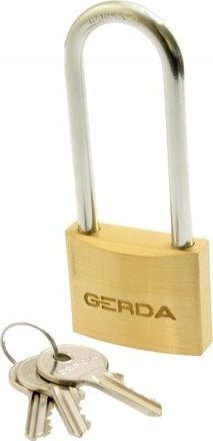 Gerda BRASS LINE 40 kłódka wydłuż pałąk mosięż 0KMP00040