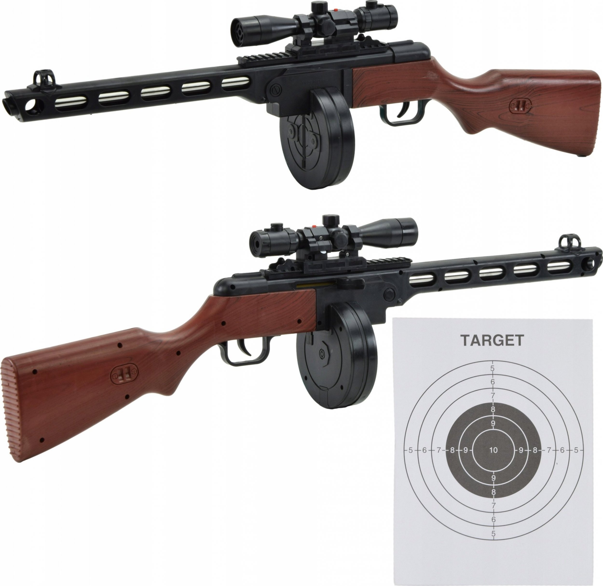 Skleplolki KARABIN PISTOLET NA KULKI PEPESZA 70CM LASER 6MM