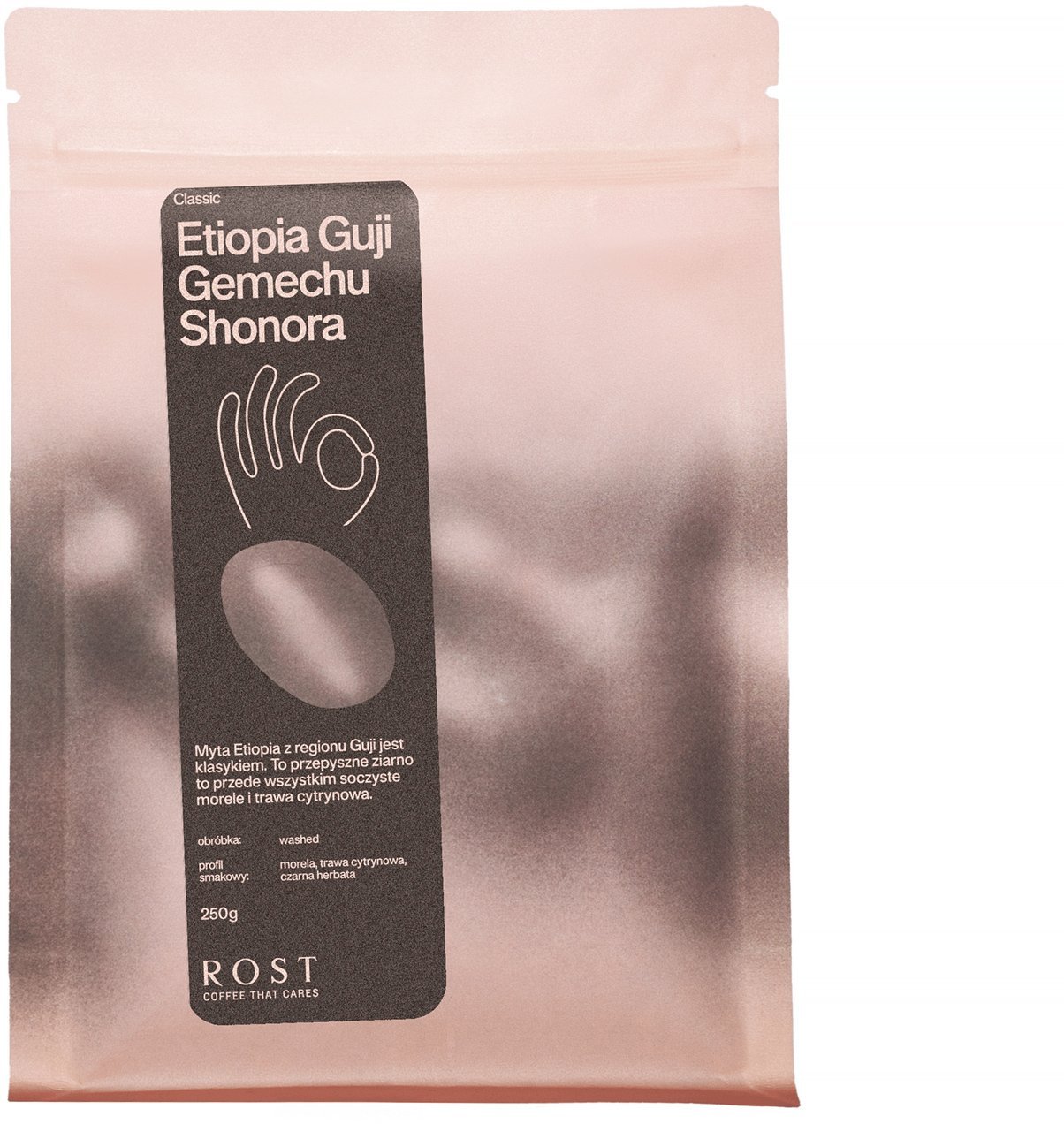 Kawa ziarnista ROST kawa ziarnista Etiopia Guji Gemechu Shonora filtrowana 250 g