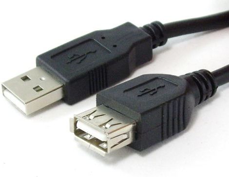 Kabel USB Sharkoon USB-A - USB-A 3 m Czarny (4044951015429)