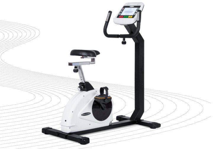 Rower poziomy EMS 36 poziomów oporu TFT 10" Bluetooth 181kg