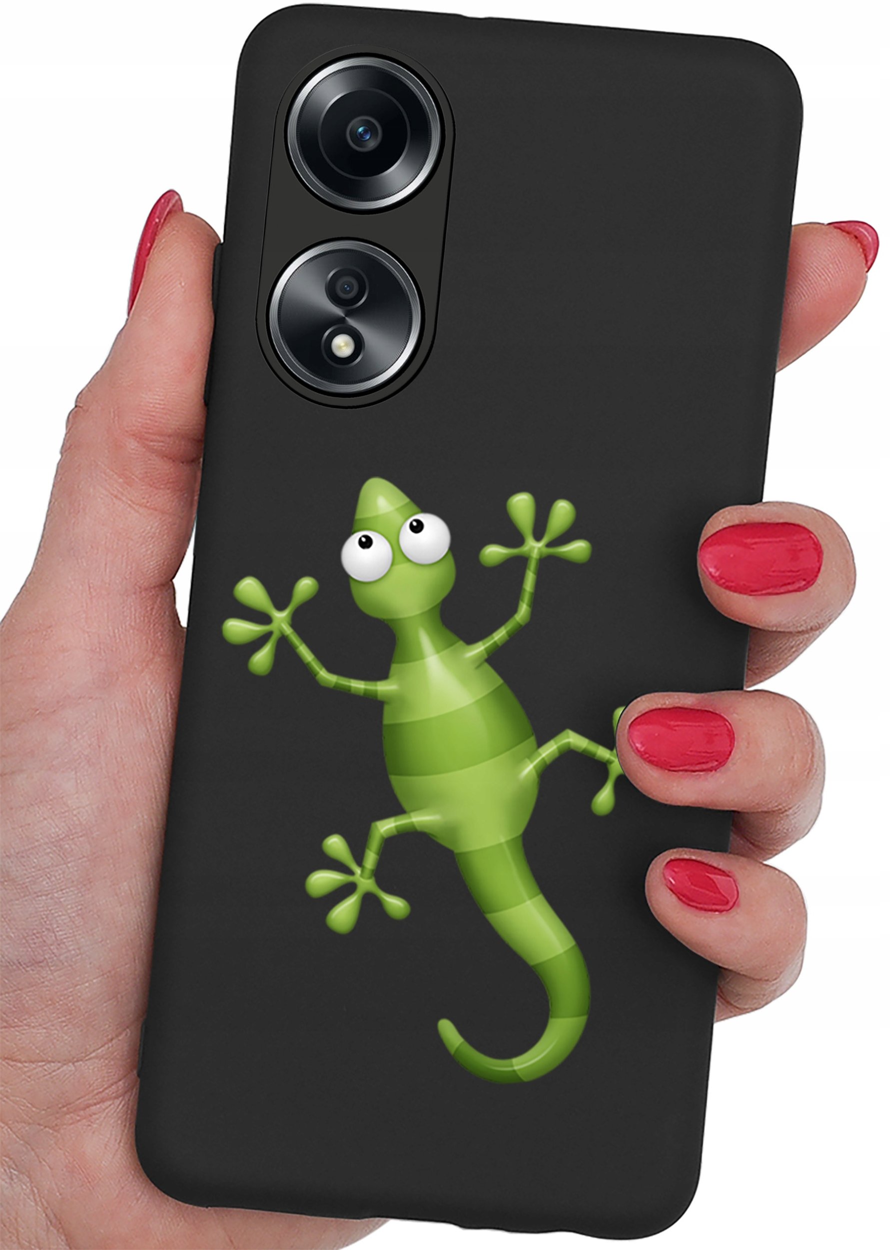 Etui do Oppo A58 4G CASE WZORY MATT PLECKI + SZKŁO OCHRONNE 9H