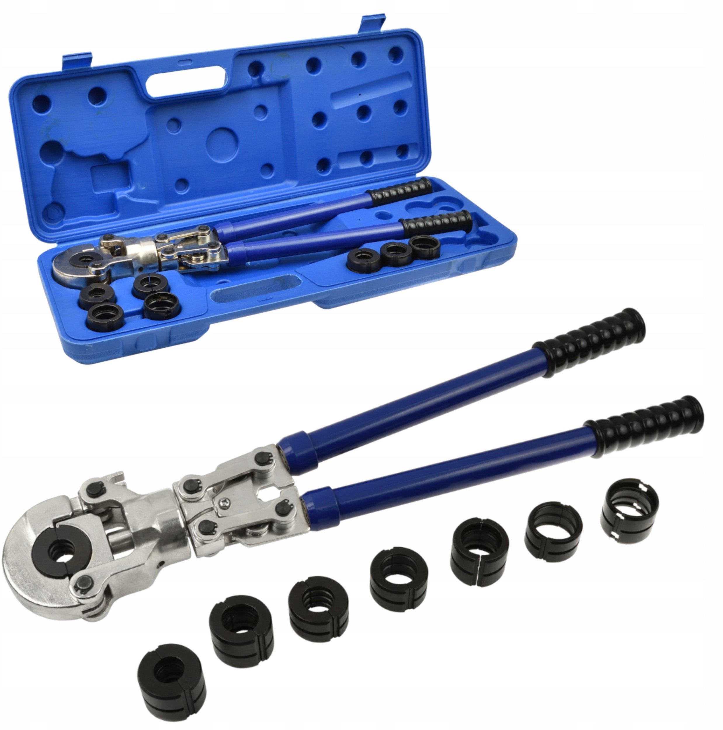 Zaciskarka hydrauliczna do zaciskania złączek PEX-AL-PEX + 8 matryc (4)