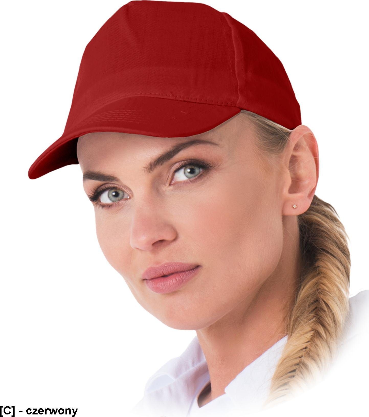 R.E.I.S. CZ - Czapka drelichowa jednokolorowa - czerwony - NOWE KOLORY!!!
