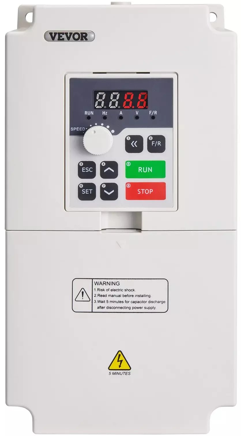 Falownik VFD 5.5kW 7.5HP 220V 1/3 fazowy sterownik silnika CNC regulowany