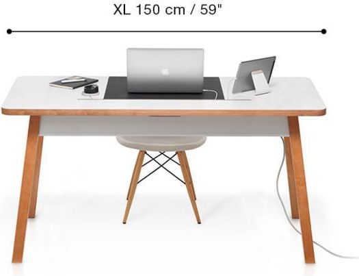 Biurko BlueLounge StudioDesk XL Białe 150 cm x 70 cm