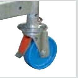 Krause Zestaw rolek jezdnych do rusztowania CLIMTEC 4szt. 714169