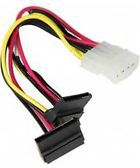SuperMicro Molex - SATA x2, 0.15m, Wielokolorowy (CBL-0082L)