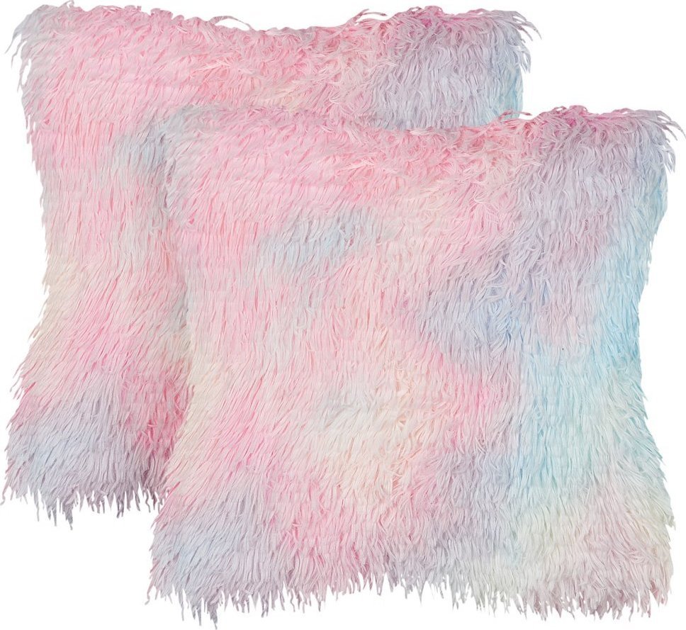 Beliani 2 poduszki dekoracyjne 45 x 45 cm wielokolorowe AMARYLLIS