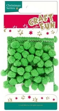 Mega Creative Ozdoba dekoracyjna taśma z pomponami 1,5m