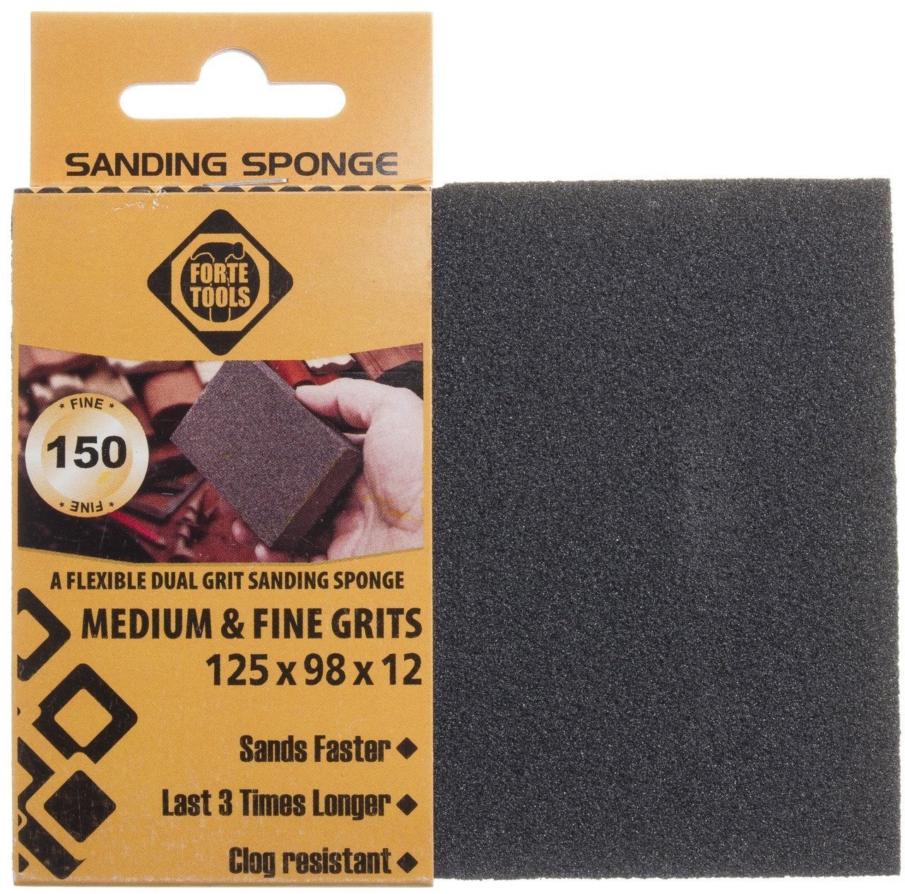 GRINDING SPONGE 125X98X12 MM
