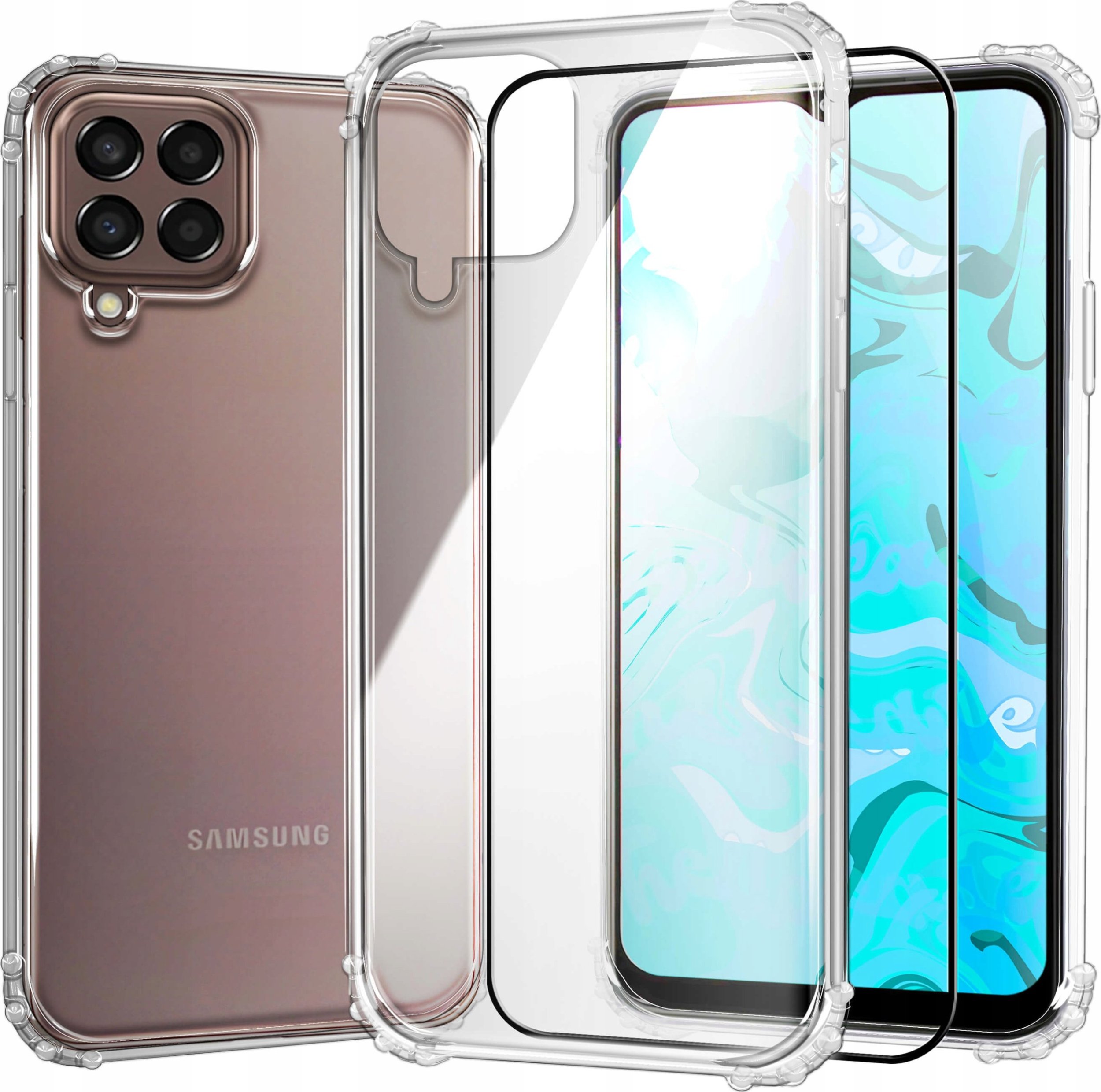 Hello Case ETUI PANCERNE DO SAMSUNG GALAXY M33 5G | CASE SILIKON GUMOWE SLIM SZKŁO