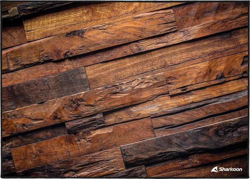 Sharkoon Sharkoon SKILLER SFM12 Wood, protective mat (brown, 140 x 100cm)