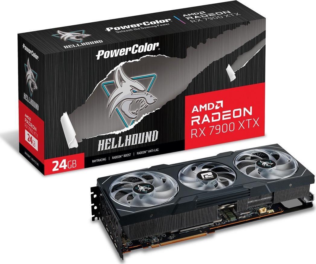 Karta graficzna Power Color Radeon RX 7900 XTX Hellhound 24GB GDDR6 (RX 7900 XTX 24G-L/OC)