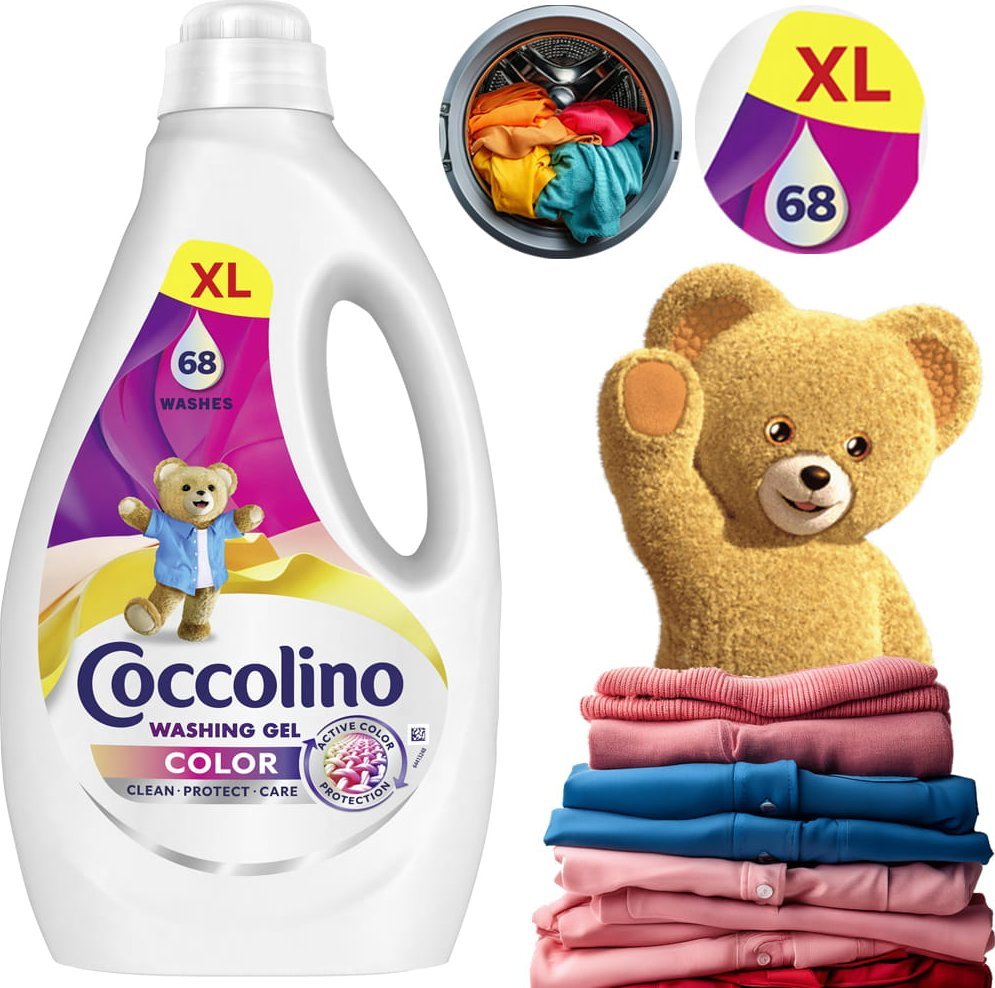 Coccolino Color XL Żel Do Prania Kolorowych Tkanin 68 Prań 2,72l