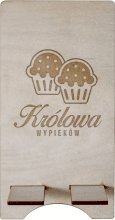 Podstawka Koszulkowy Królowa wypieków - podstawka na telefon z grawerem