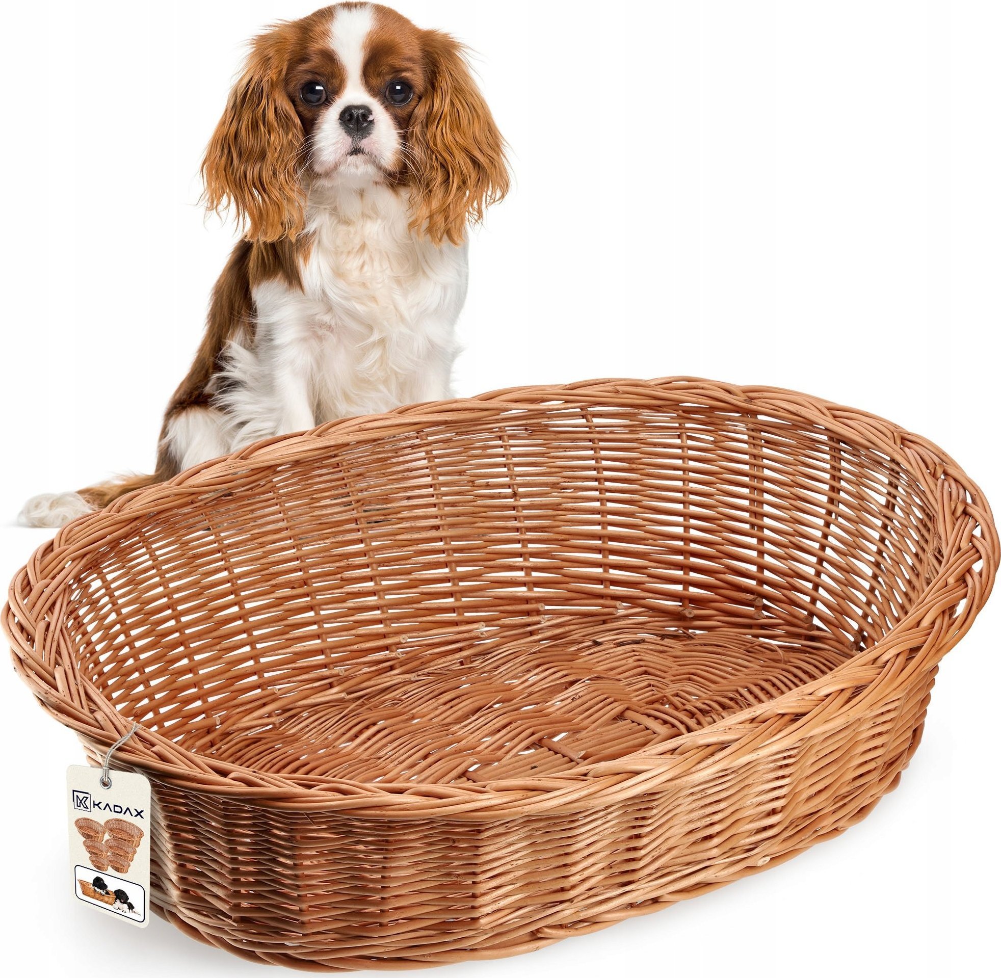 Kadax KADAX Legowisko Dla Psa Wiklinowe 58cm Wiklina S