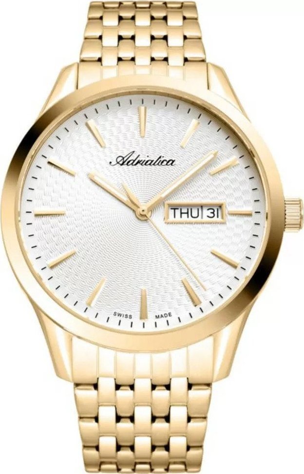 Zegarek Adriatica Zegarek męski Adriatica A8327.1113Q złoty