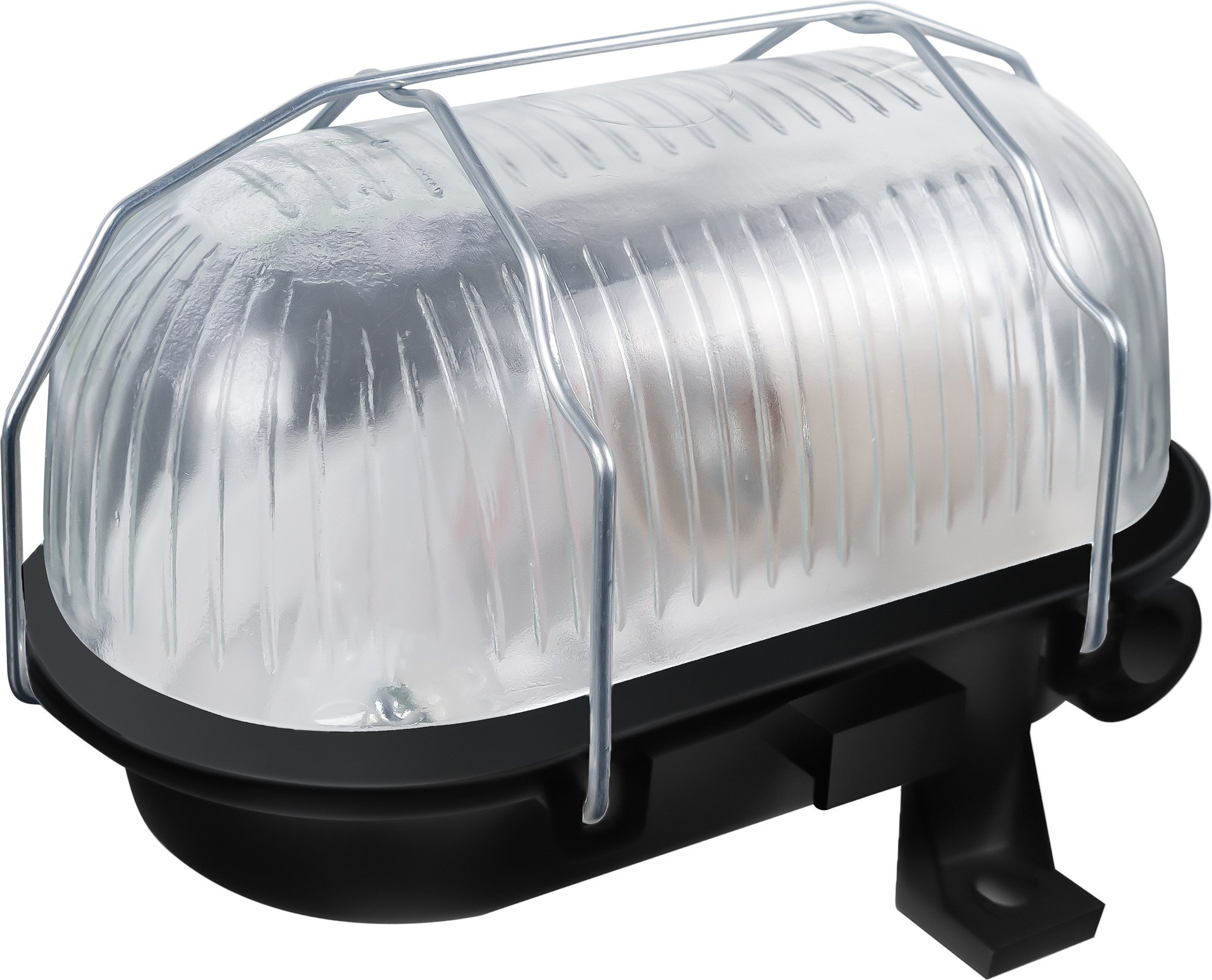 Orno BODRUM, oprawa oświetleniowa, E27, max. 15W, IP54, klosz szklany, stalowa osłona, czarna