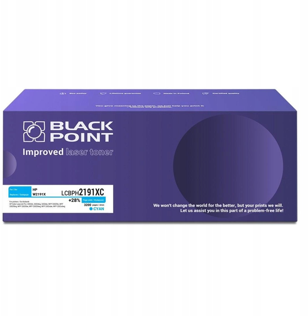 [LCBPH2191XC] Toner Black Point Color (HP W2191X)