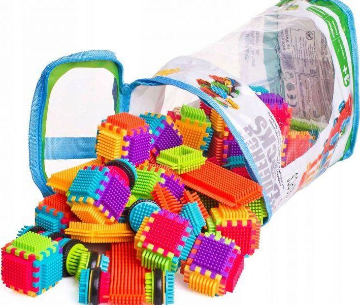 DK Klocki konstrukcyjne Wafle Jeżyki Grzebyki 150 el.