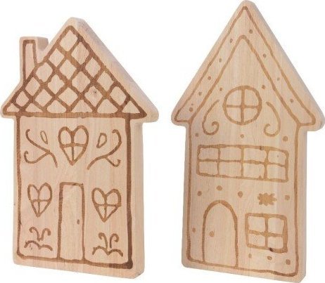 Deska do krojenia Kaemingk Deska do krojenia dekoracyjna świąteczna domek 45 cm