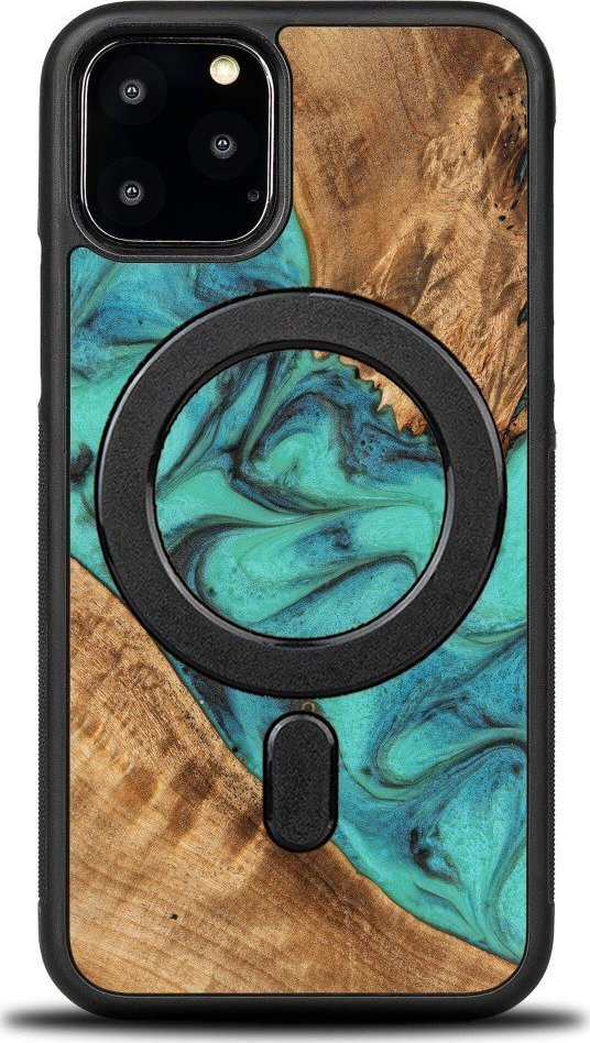 BeWood Etui Bewood Unique na iPhone 11 Pro - Turquoise z MagSafe