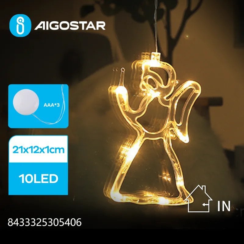 Dekoracja świąteczna Aigostar mikołaj