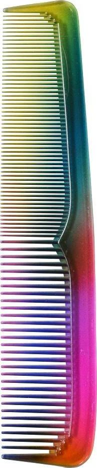 Intervion Grzebień tęczowy prosty duży