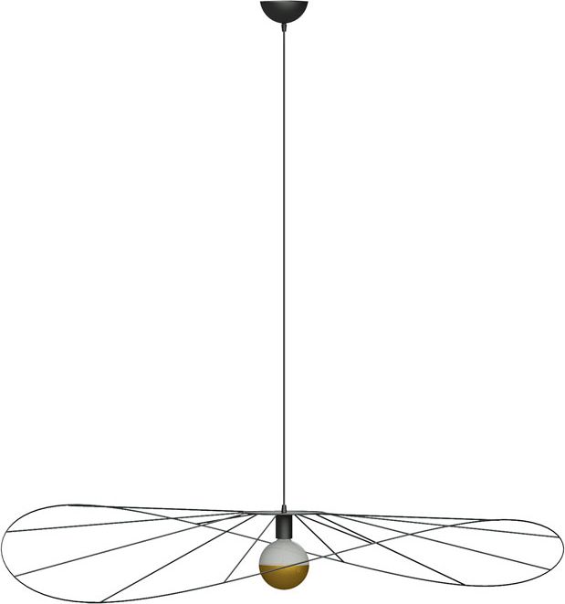 Lampa wisząca Lumes Czarna industrialna lampa wisząca druciana 140 cm - EX601-Eskolo