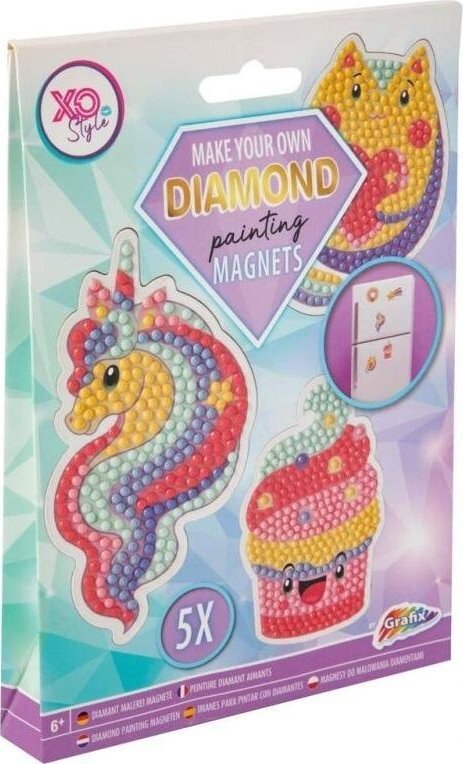 Diamentowe ozdabianie magnesów XO Style