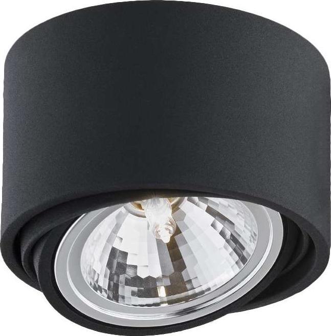Lampa sufitowa KASPA Natynkowa LAMPA sufitowa LUMOS 1 70254402 Kaspa spot OPRAWA regulowana metalowy halogen czarny