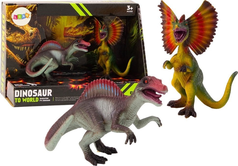 Figurki Dinozaurów Spinozaur Dilofozaur Zestaw 2el LEAN TOYS