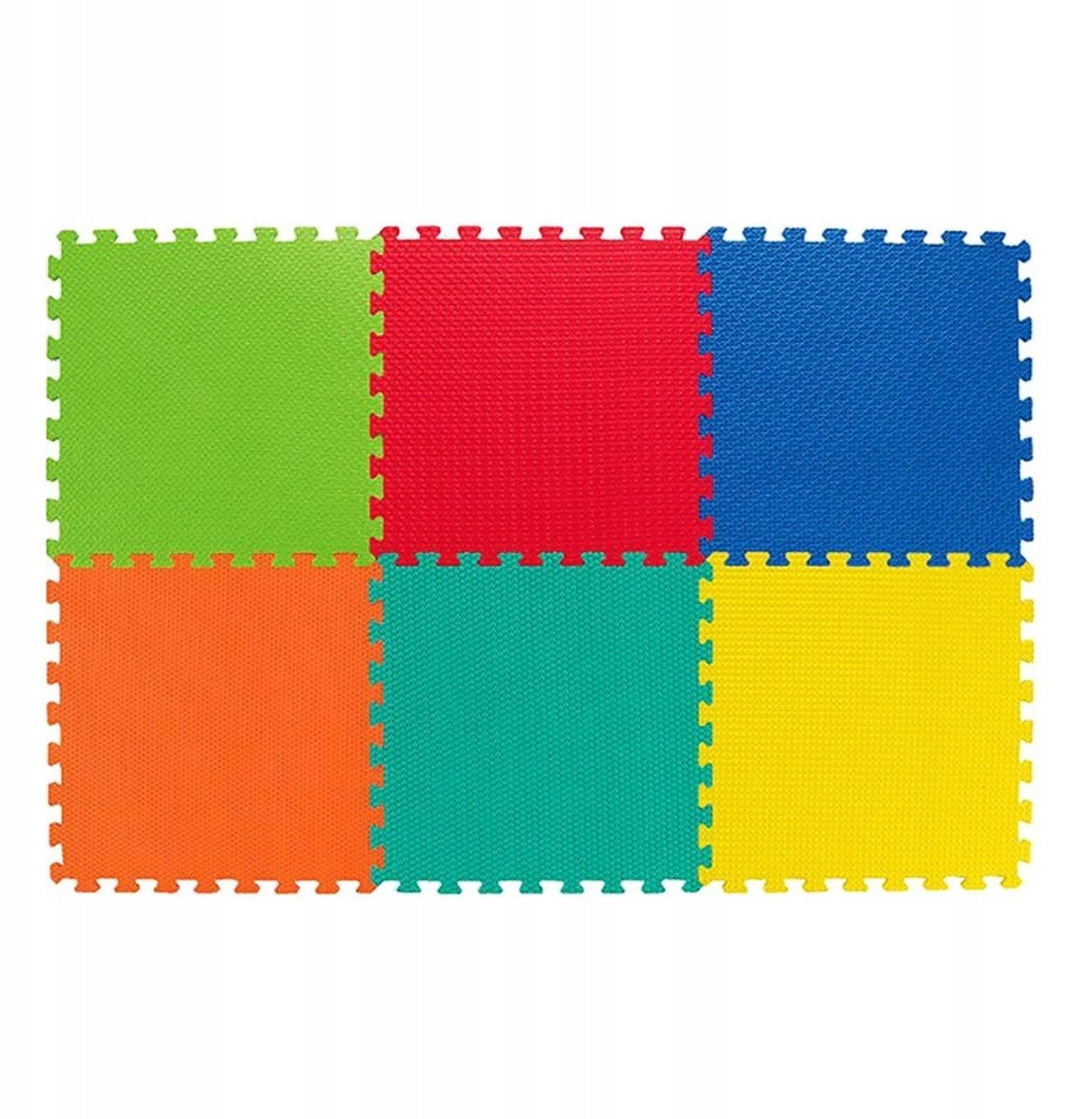 Mata Piankowa Puzzle Piankowe do Zabawy dla Dzieci Edukacyjna Kolory 6 Szt.