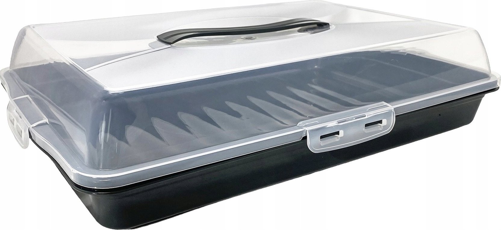 Dunya Pojemnik na ciasto wypieki pudełko box 45cm czarny