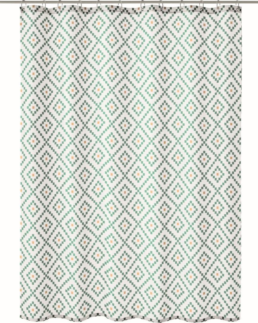 Kleine Wolke Kleine Wolke Alhambra Tekstylna zasłona prysznicowa zielony 180x200 cm