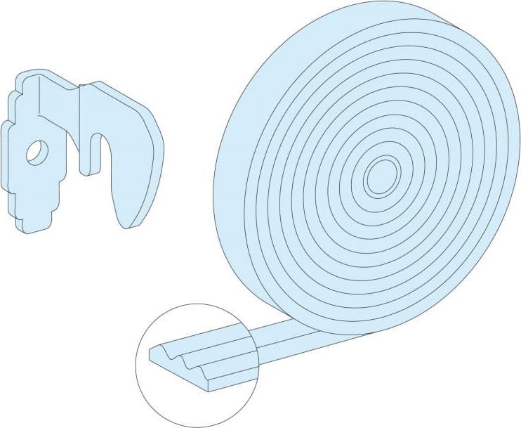 Schneider Electric Prisma Plus G Uszczelka do drzwi IP43 5,3m LVS08841