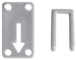 Cersanit (części zamienne - kabiny prysznicowe) PLASTIKOWE STOPERY PARAWAN EASY NEW 1 I 2 SKRZYDŁOWEGO (S900-2621)