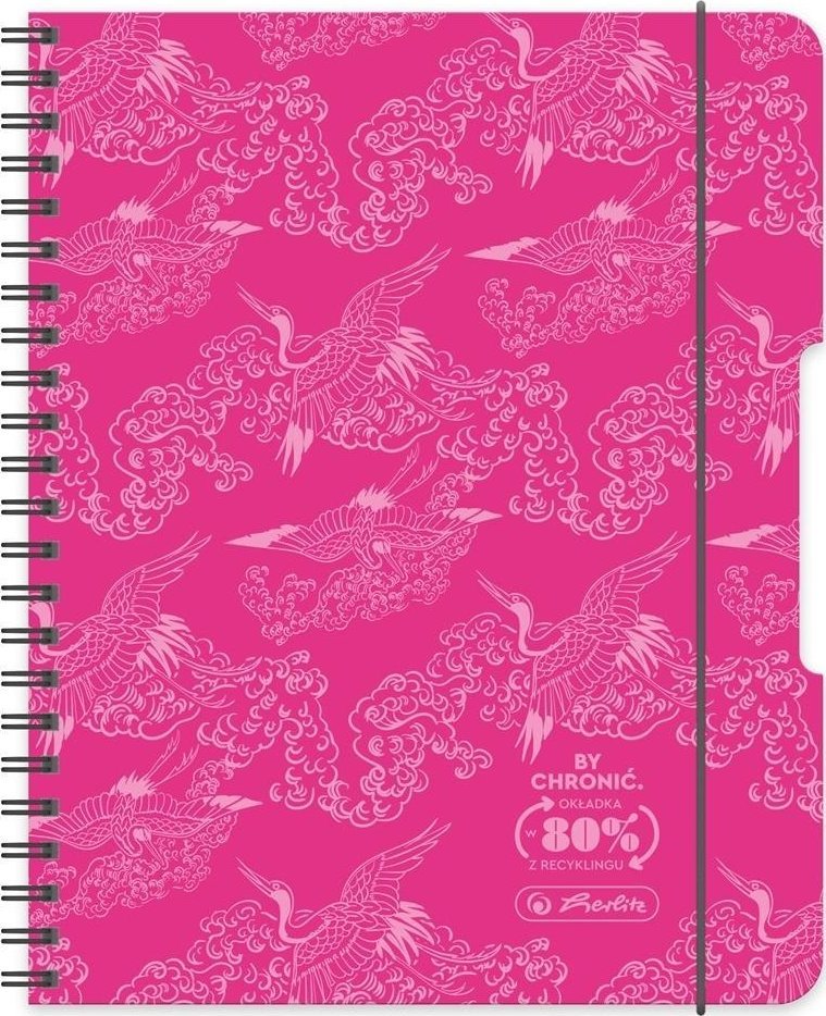 Brulion na spirali A4/80K kratka różowy (2szt)