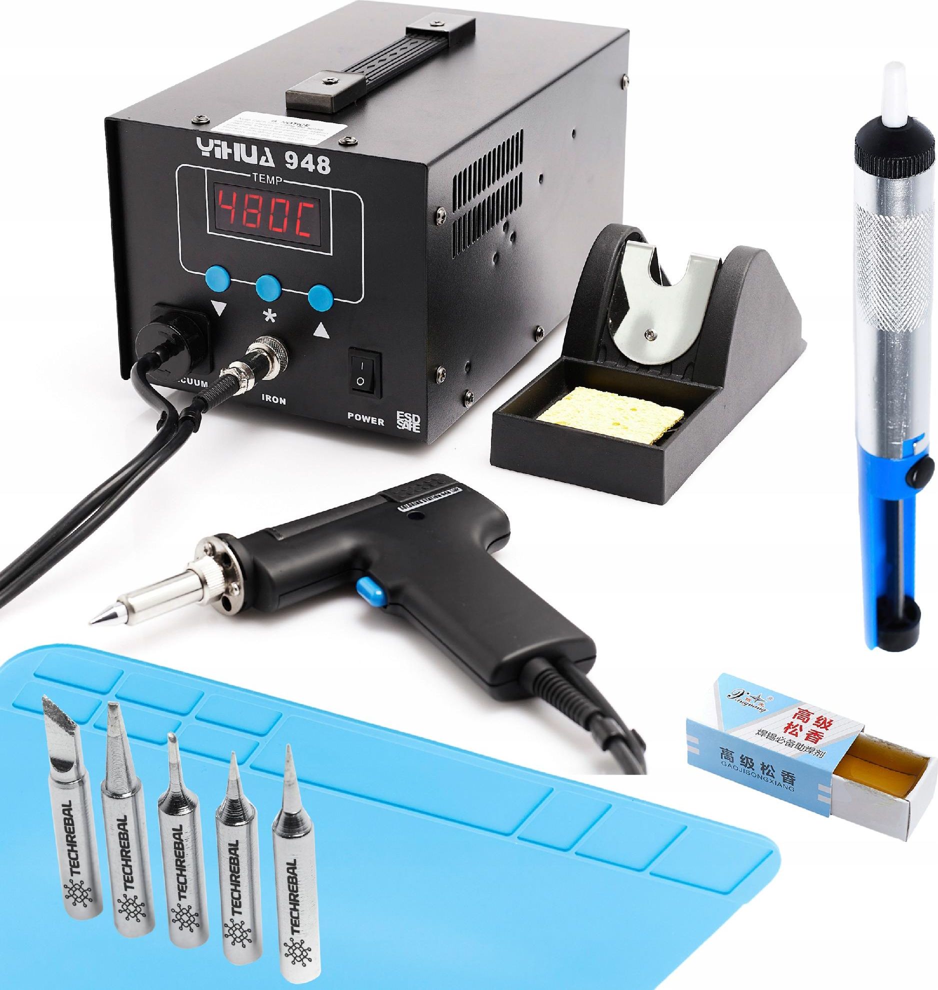 Techrebal STACJA LUTOWNICZA 948 Z MEGA ZESTAWEM NA PREZENT