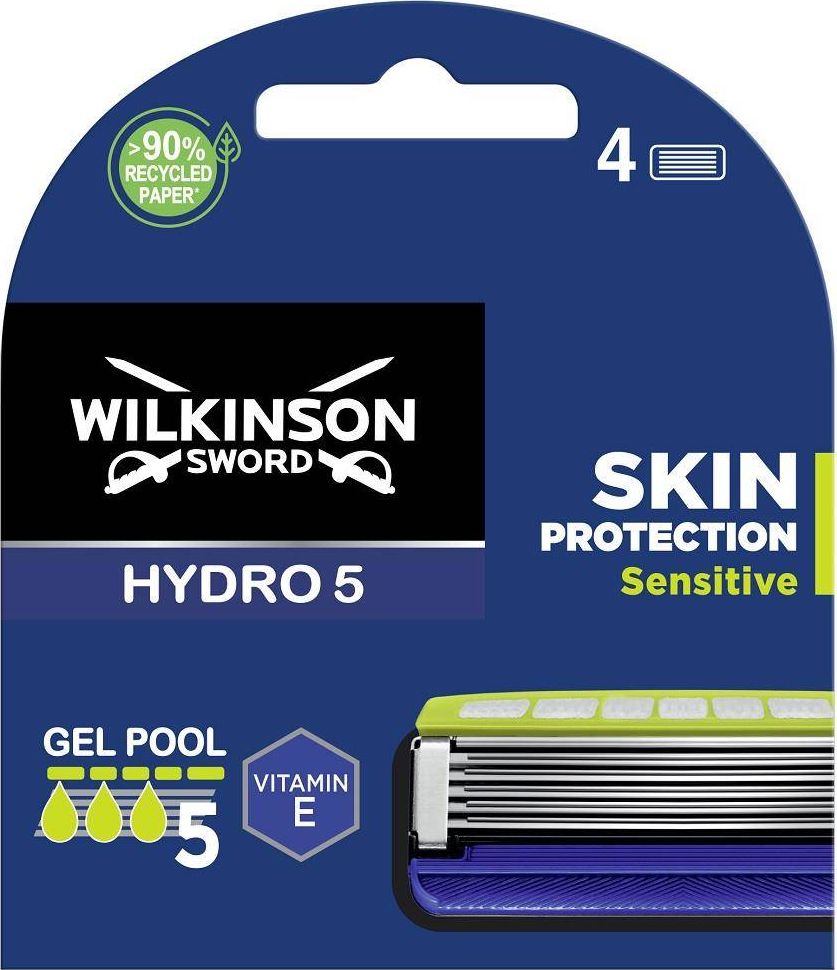 Wilkinson Hydro 5 Skin Protection Sensitive zapasowe ostrza do maszynki do golenia dla mężczyzn 4szt