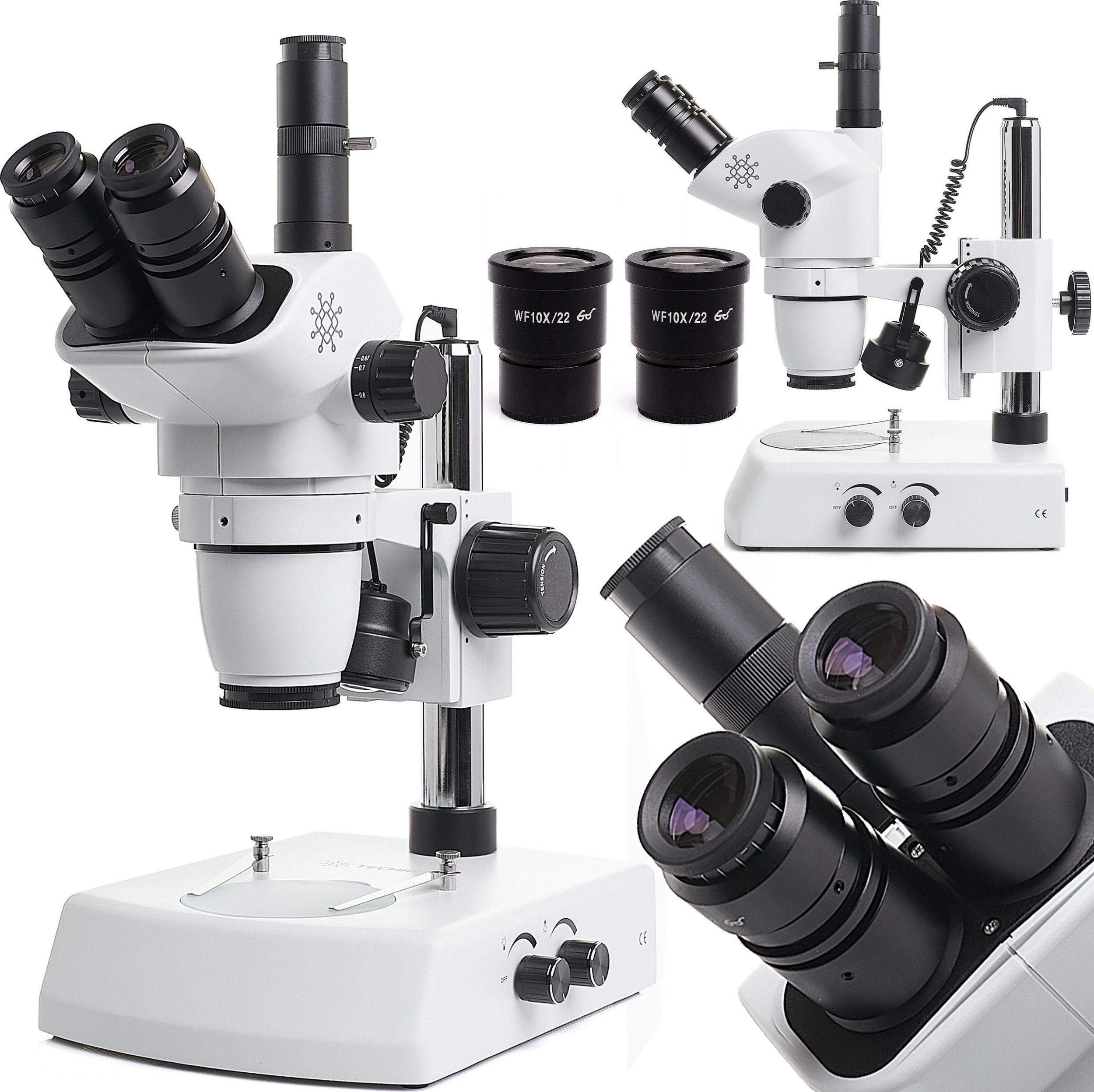 Profesjonalny Mikroskop Optyczny Stereoskopowy Techrebal PC6745 Okular