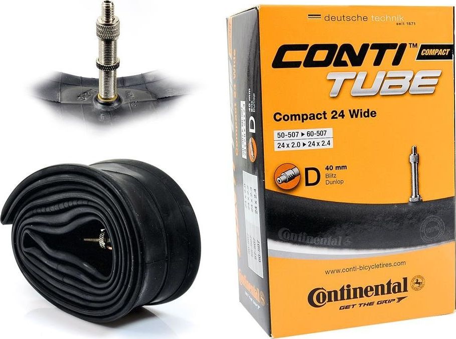 Continental Dętka Continental Compact 24'' x 2,0'' - 2,4'' wentyl dunlop 40 mm uniwersalny