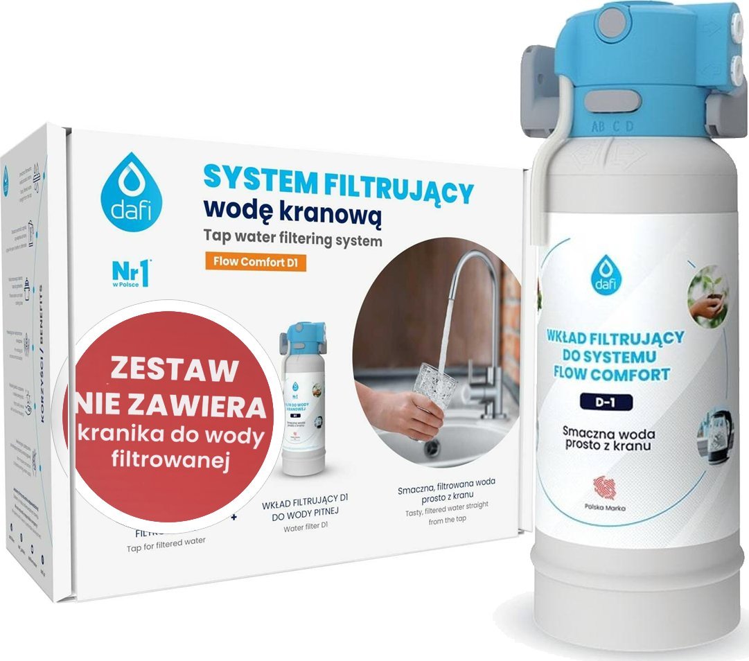 Dafi Dafi Flow Comfort D1 Filtr podzlewowy zestaw startowy bez kranika