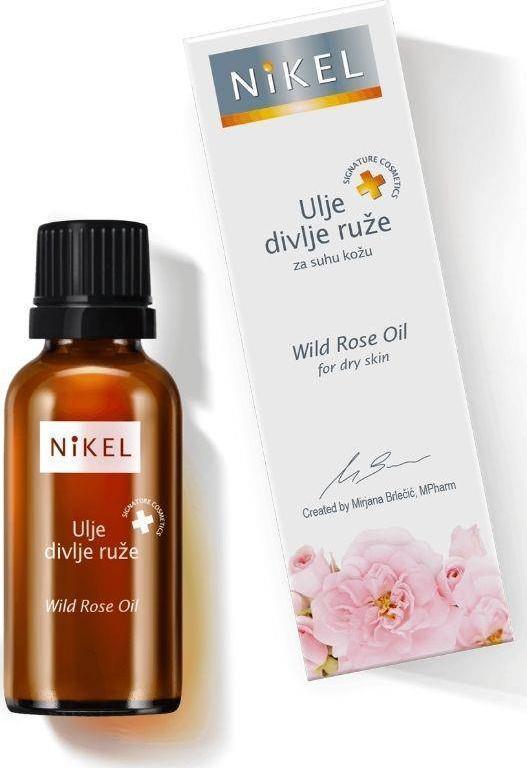 Nikel NIKEL, Olejek z kwiatów Dzikiej Róży i Pelargonii wygładzający zmarszczki, 100% naturalny, 30ml