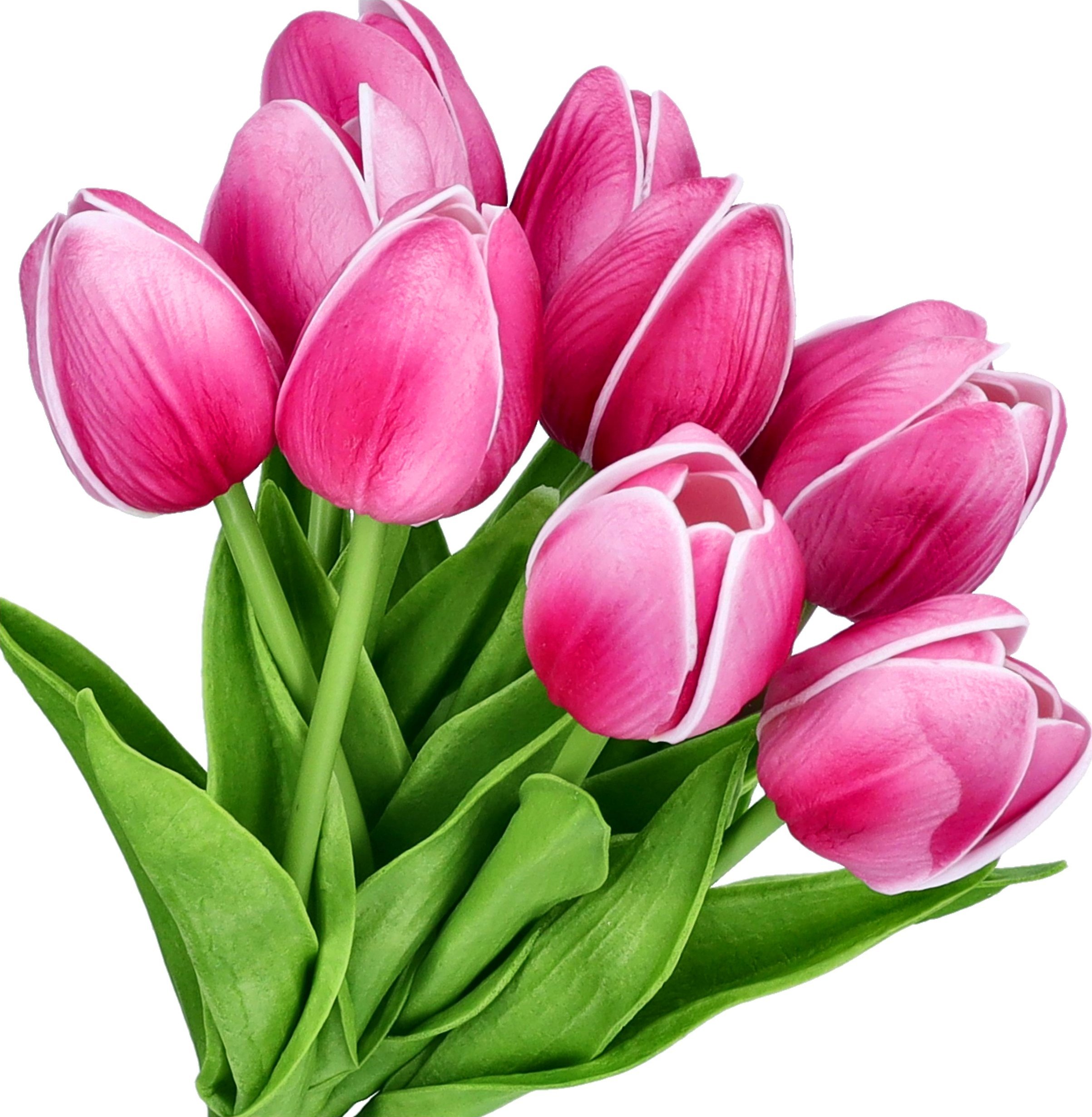 TULIPANY Silikonowe jak żywe do WAZONU na stroik wiązankę na WIELKANOC róż